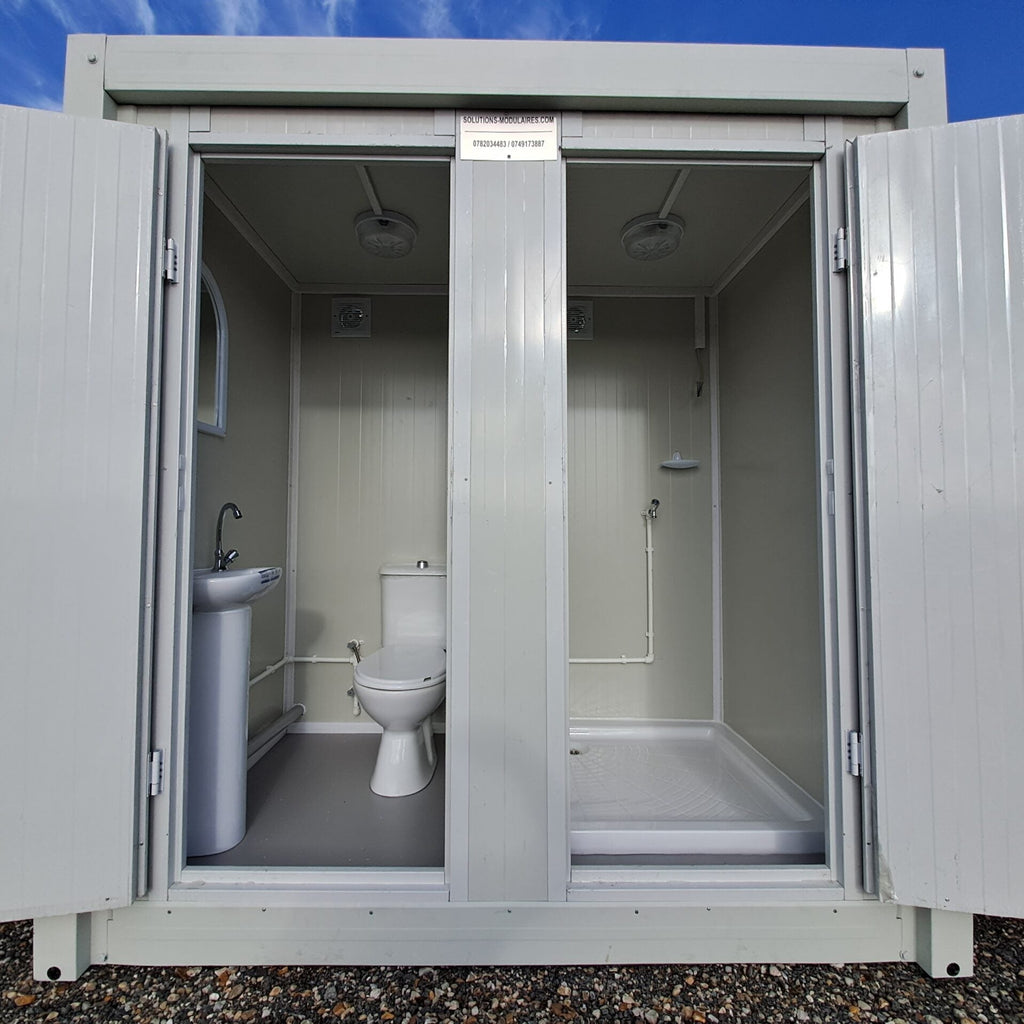 Módulo Sanitario WC + Lavabo + Ducha Conectable